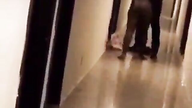 Naked prostitute fighting her client over money at a hotel in Lagos - 3 image