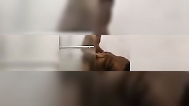 Mzansi horny couple having sex in the bathroom - 5 image