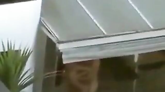 Doggy in public on the rooftop patio - 3 image