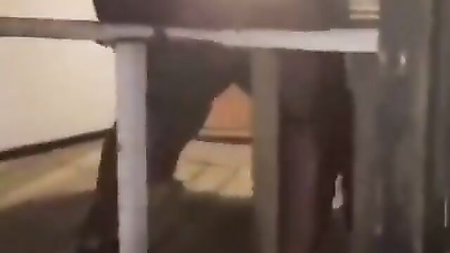 Big girls caught fighting and showing ass - 5 image