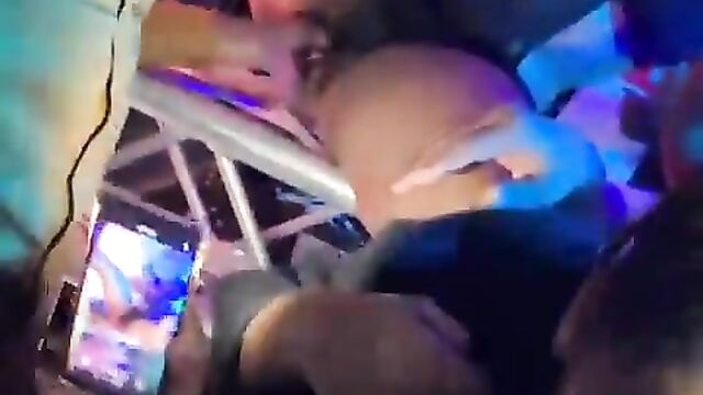 Man fingering Zodwa Wabantu at a party - 3 image