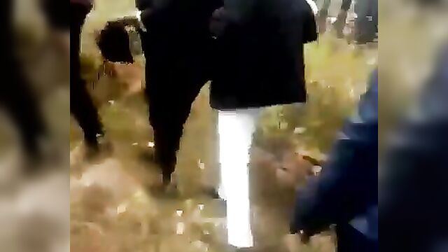 Ebony Girl Strips Naked And Goes Crazy In A Cemetery - 4 image