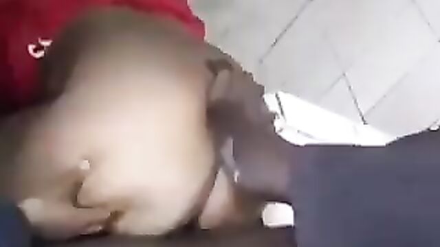 Horny Couple Caught Doing It In The Toilet - 5 image