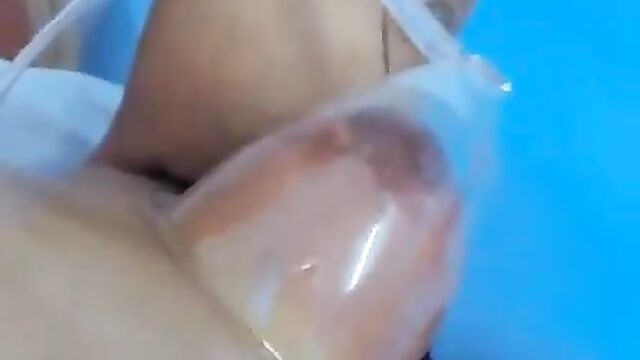 African girl caught pumping her breasts - 4 image