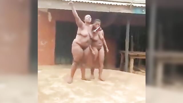 Drunk Mother and daughter strip NAKED in public