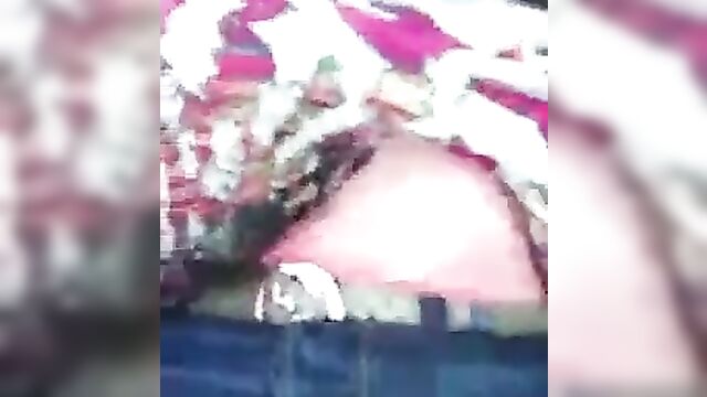 Ebony couple fucking on a car trip in public - 3 image