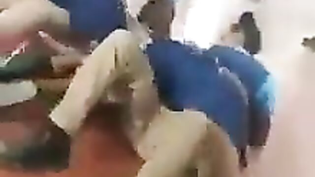 School girls caught doing it with panties exposed inside school hall