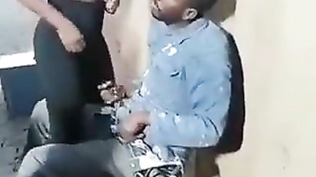 Sucking breast, hand job and fingering in public in a South African restaurant - 4 image