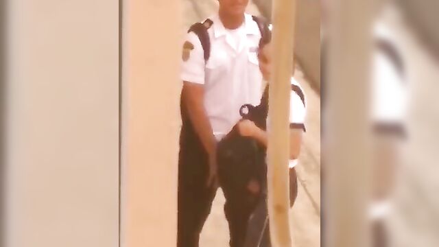 Real Marine Students Caught Having Sex In Public - 1 image