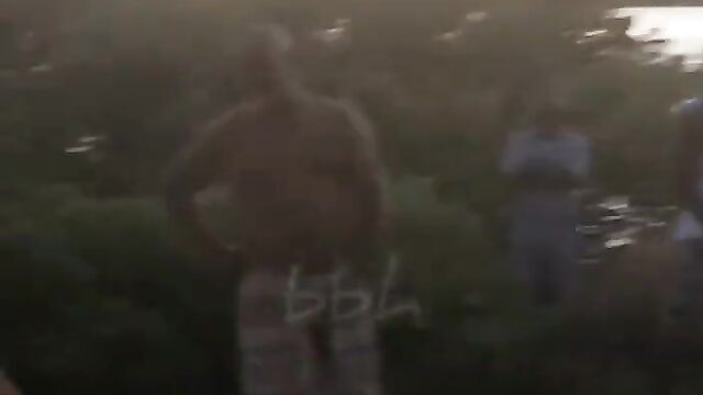 Naked white woman caught shooting porn in Africa