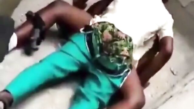 Senior Student Caught Red-handed Chopping School Girl In Uncompleted Building In Public - 5 image