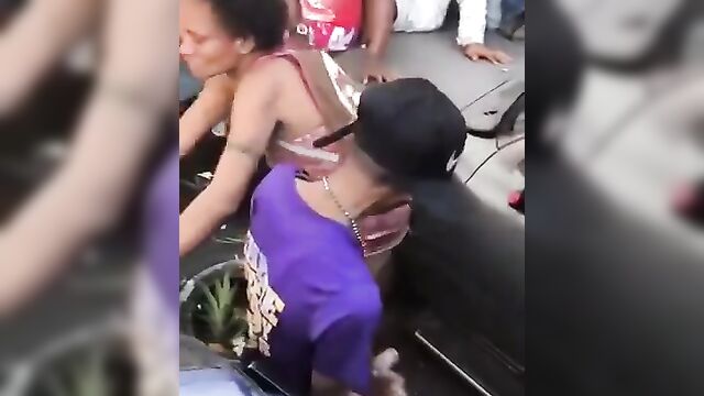 Crazy old man doing it with a prostitute in public - 2 image