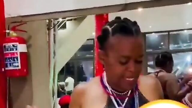 Zodwa Wabantu dancing without panties in public, showing ass and pussy - 3 image