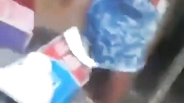 Wife beats husband and side chick with wood after she caught him cheating!