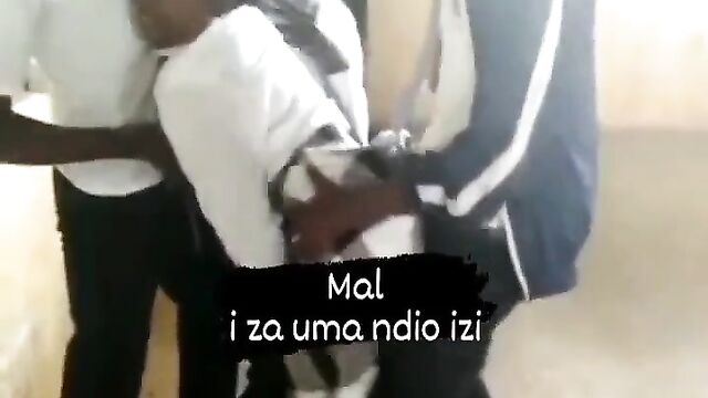 Corrupt School Girl Grinding Her Ass On Schoolboy’s Dick As Classmate Presses Her Breasts In Class - 5 image