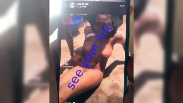 Nude Video Leak Of Nigerian Amateur Stripped Naked And Beaten In Public - 2 image