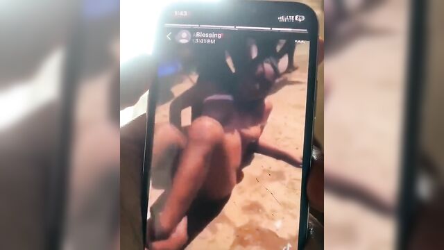 Nude Video Leak Of Nigerian Amateur Stripped Naked And Beaten In Public - 4 image