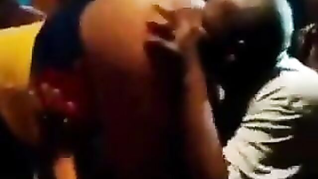 Eating pussy at a club party - 1 image