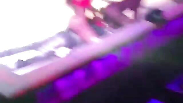 Man sucking stripper’s pussy and receiving blow job in public at the club - 5 image