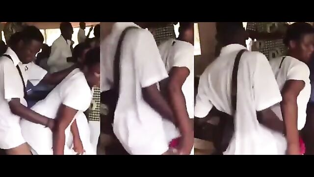 Spoilt SHS Students Caught Doing Sexy Things In Class - 1 image
