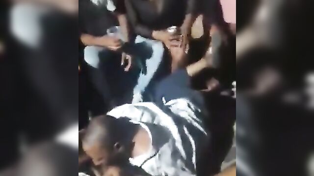Horny Disabled Man Eating Pussy at a Party - 3 image