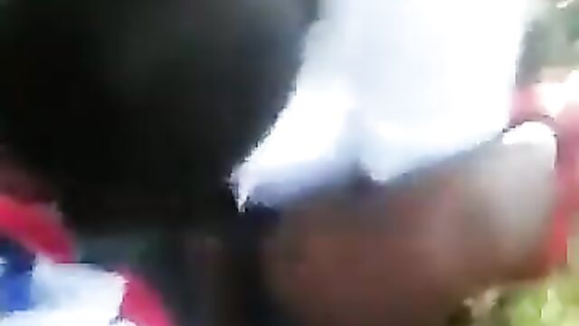 2 corrupt students doing it in the bush - 3 image