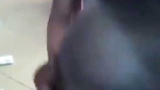 Shameless dude eating pussy in a public place