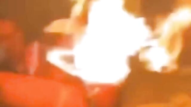 Crazy stripper puts firecracker in her pussy and blows up the party for the money - 3 image