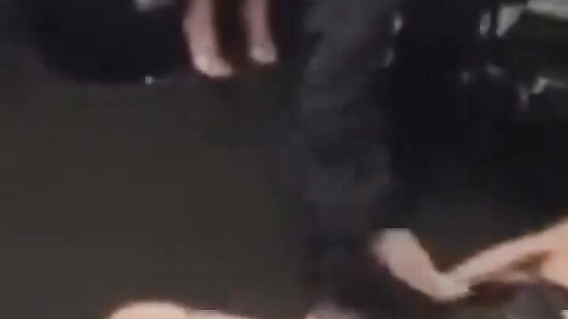 Breasts Pop Out As Naked Stripper Gets Caught Fighting In Public - 5 image
