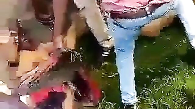 Old woman stripped naked in public, accused of witchcraft and allegedly thrown into fire!