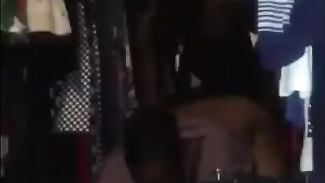 Couple bonking in a fashion shop