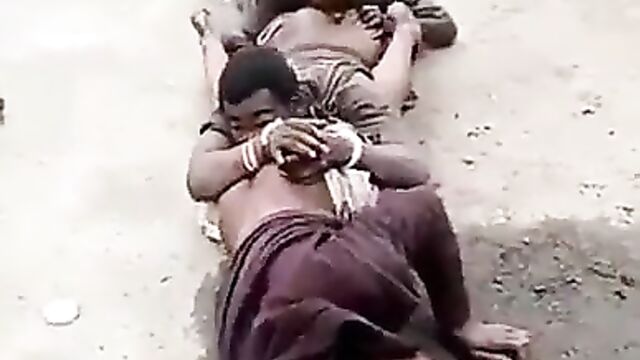 Armed robbers forced to suck each other’s butt in public