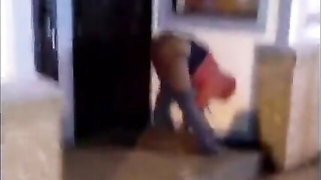 Girl on drugs strips naked, showing ass - 1 image