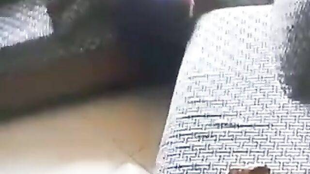 African maid caught masturbating on a sofa - 3 image