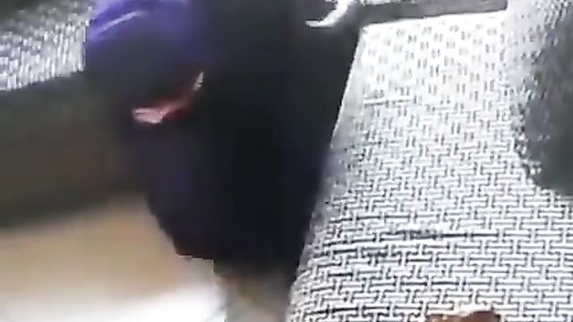 African maid caught masturbating on a sofa - 5 image