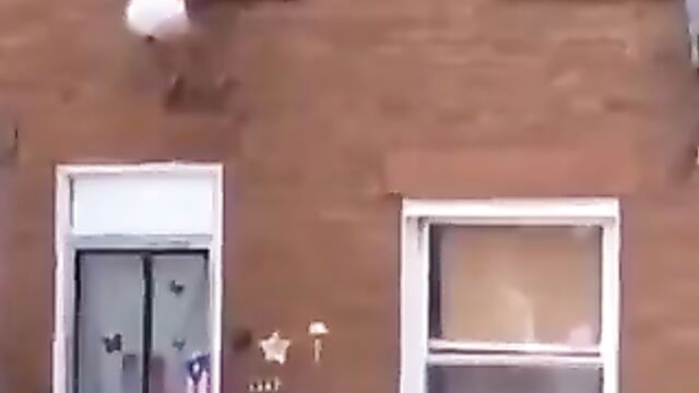 Side chick jumps off apartment window after angry wife caught her with her cheating husband - 5 image