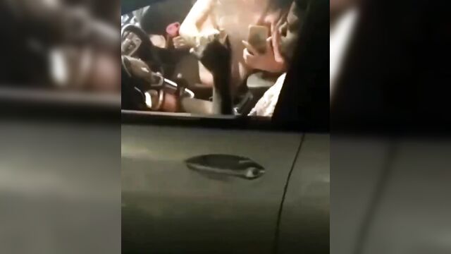 Naked whore twerking on a car and having sex in public - 3 image
