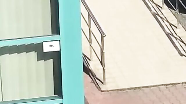 Lady caught touching herself in public - 4 image