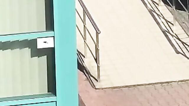 Lady caught touching herself in public - 5 image