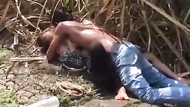 Girl caught & stripped naked, with pussy exposed in public for having sex on a farm! (Full Video 18+) - 3 image