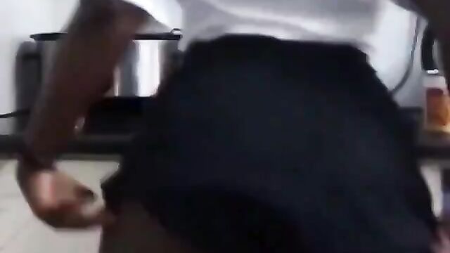 Schoolgirl with the biggest ass