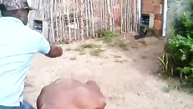 Naked Fight In Barbados