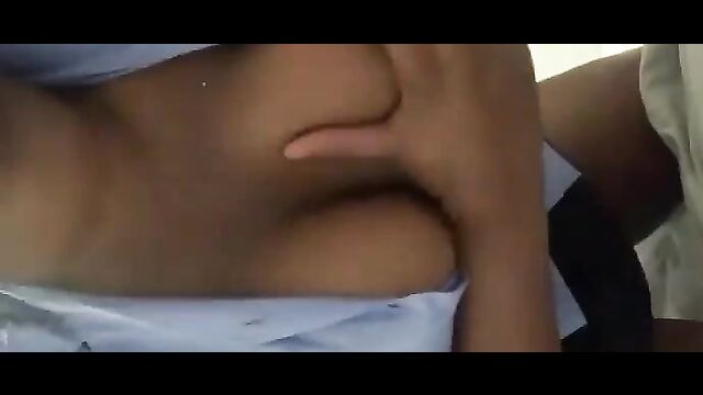 School girl showing her big breasts to her head teacher