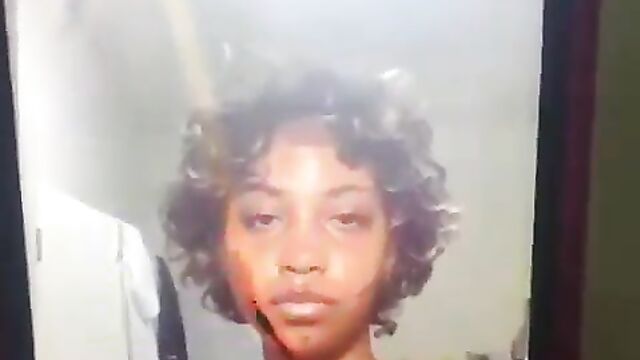 Man uses pressing iron on side chick, and beats and strips her naked for cheating, exposing boobs and ass - 1 image