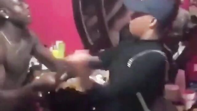 Boobs out in public as wife and friends fight side chick caught with cheating husband - 4 image