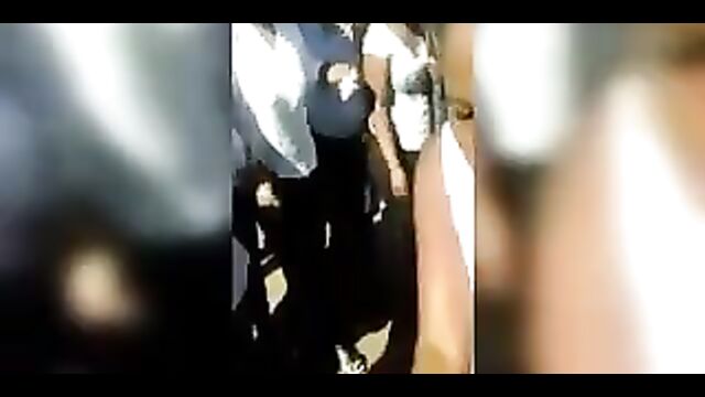 Girl fights and tries to strip her opponent naked - 5 image