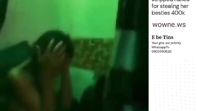 Lady stripped naked and beaten in public for stealing her friend’s 400k