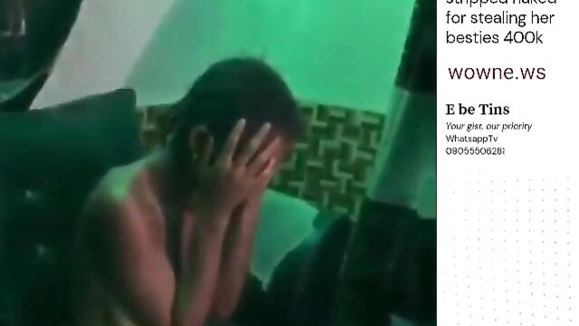 Lady stripped naked and beaten in public for stealing her friend’s 400k - 4 image