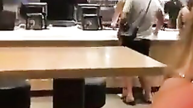 Caught doing it in a fast food restaurant - 1 image