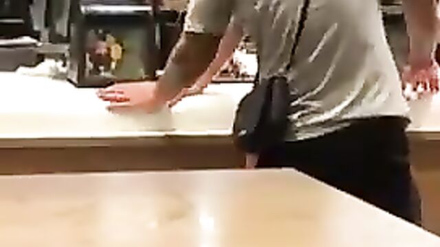 Caught doing it in a fast food restaurant - 4 image
